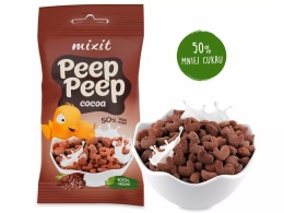 Mixit Płatki śniadaniowe Peep Peep | Kakaowe do kieszeni (25g)