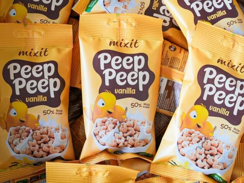 Mixit Płatki śniadaniowe Peep Peep | Waniliowe do kieszeni