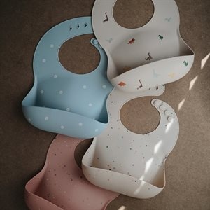 Mushie Śliniak Silikonowy | Dinosaurs