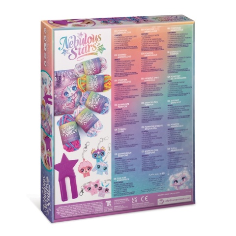 Nebulous Stars Zestaw kreatywny do robienia breloczków - z pomponami w kształcie zwierząt 8+