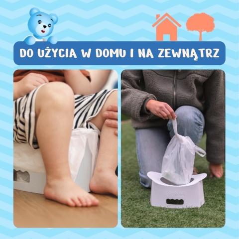 Potette EasyGo foldable travel potty light gray 15 m+