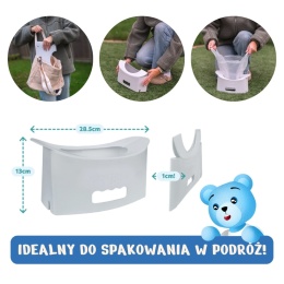 Potette EasyGo nocnik turystyczny składany jasnoszary 15 m+