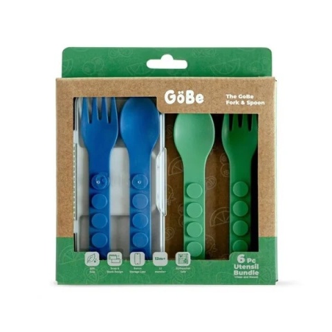 GOBE FORK & SPOON SET zestaw 6 sztućców dla dzieci