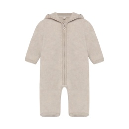 HUTTELiHUT Merino wool jumpsuit ALLIE ears | Camel Melange
