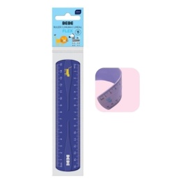 Linijka elastyczna Flex Bebe Kids 15 cm | granatowa Interdruk