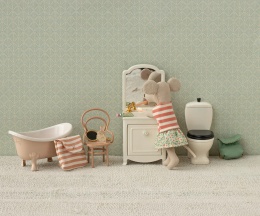 Maileg Set of accessories for mice | Coral stripe