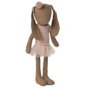 Maileg Bunny Chocolate brown - Ballet costume and skirt in pink | size 1