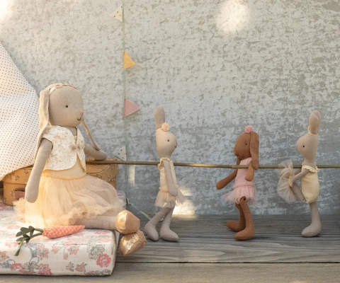 Maileg Rabbit Classic - Ballet costume and skirt cream | size 1