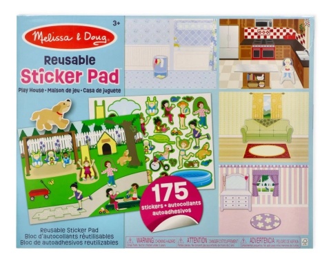 Melissa & Doug Naklejki wielokrotnego użytku - zabawa w dom