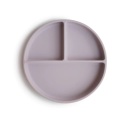 Mushie Talerzyk silikonowy z przyssawką | Soft Lilac