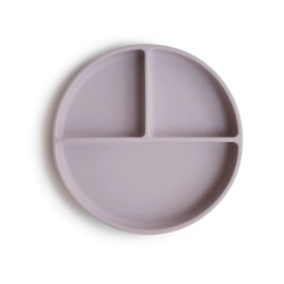 Mushie Talerzyk silikonowy z przyssawką | Soft Lilac