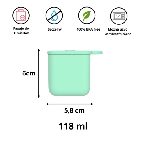 OMIE OMIEDIP 2 szczelne pojemniczki | Blue/Mint