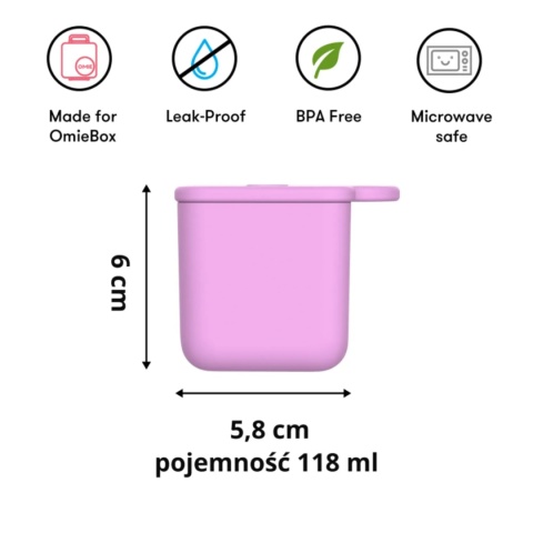 OMIE OMIEDIP 2 szczelne pojemniczki | Pink / Teal