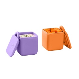 OMIE OMIEDIP 2 szczelne pojemniczki | Purple / Orange
