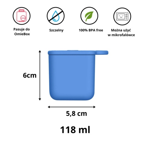 OMIE OMIEDIP 2 szczelne pojemniczki | Sea blue / Green