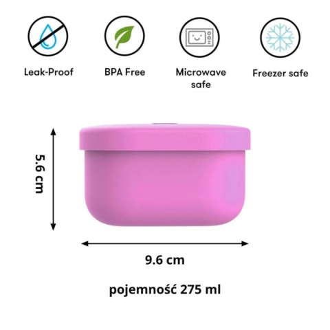 OMIE OMIESNACK pojemnik na przekąski | Pink