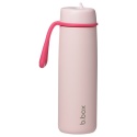 b.box Butelka termiczna ze stali nierdzewnej 690 ml | składany ustnik Pink Paradise