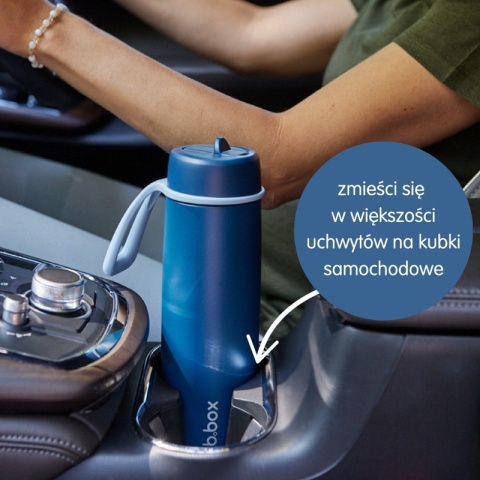b.box Butelka termiczna ze stali nierdzewnej 690 ml | składany ustnik Pink Paradise
