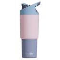 Asobu Butelka termiczna ze słomką Cosmic | pastel pink 1 l