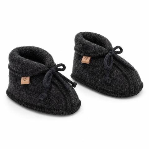 Zaffiro Buciki dziecięce Wełna premium | anthracite