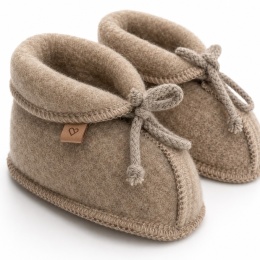 Zaffiro Buciki dziecięce Wełna premium | brown
