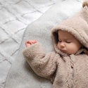 Zaffiro Blanket 100% wool - Lamb 100x150 Gray