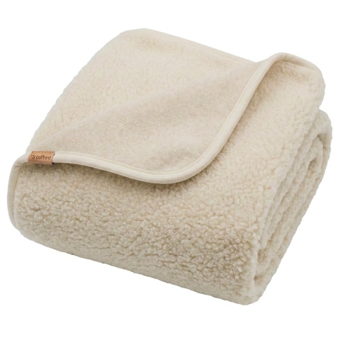 Zaffiro Koc 100% wełna - Baranek 75x100 Beige