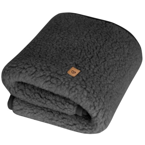 Zaffiro Blanket 100% wool - Lamb 75x100 Graphite