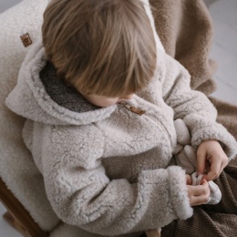 Zaffiro Kurteczka Meri 100% wełna baranizowana Beige NEVADA