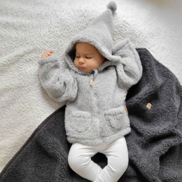 Zaffiro Kurteczka Meri 100% wełna - Baranek Grey NEVADA