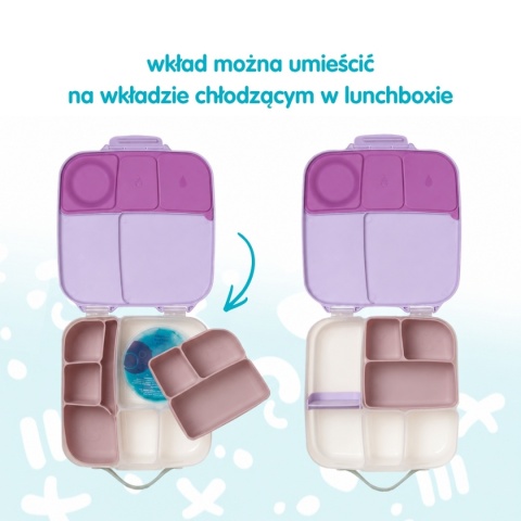 b.box Silikonowy wkład do lunchboxa z dodatkowymi przegródkami | Berry