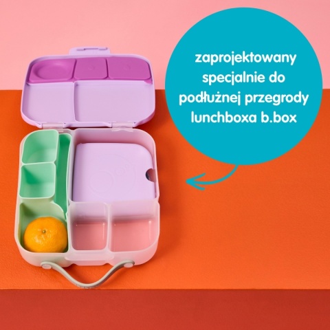 b.box Silikonowy wkład do lunchboxa z przegrodą na sztućce | Forest