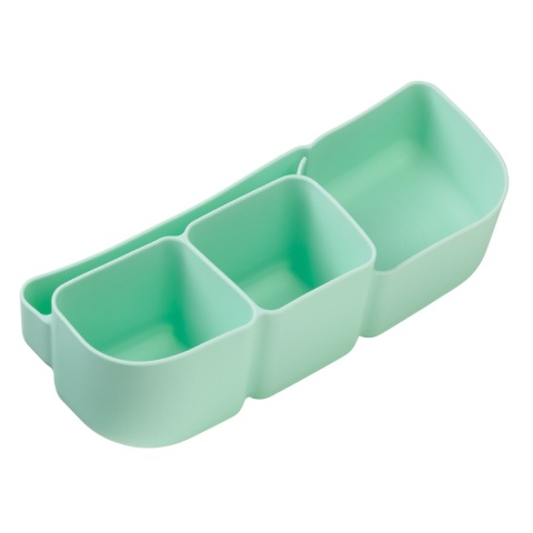 b.box Silikonowy wkład do lunchboxa z przegrodą na sztućce | Forest