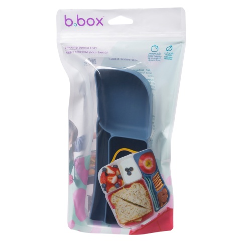 b.box Silikonowy wkład do lunchboxa z przegrodą na sztućce | Ocean