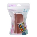 b.box Silikonowy wkład do mini lunchboxa z przegrodą na sztućce | Berry