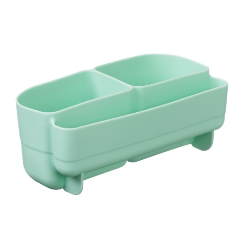 b.box Silikonowy wkład do mini lunchboxa z przegrodą na sztućce | Forest