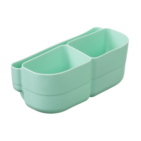 b.box Silikonowy wkład do mini lunchboxa z przegrodą na sztućce | Forest