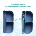 b.box Silikonowy wkład do mini lunchboxa z przegrodą na sztućce | Ocean