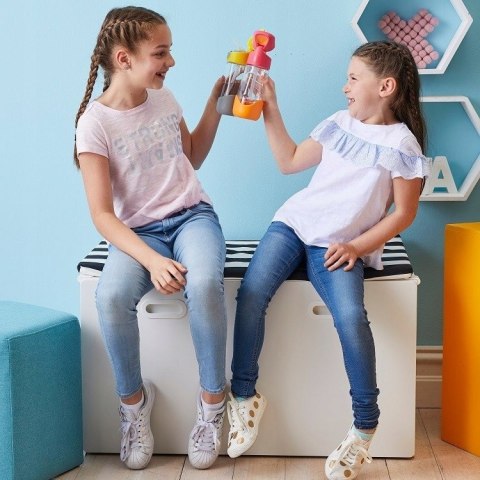 B.box Bidon Butelka tritanowa ze słomką 450 ml - Lemon Sherbet