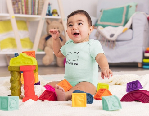 B.toys Elemenosqueeze – klocki miękkie – zestaw duży