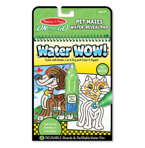 Melissa & Doug Magiczna Kolorowanka Wodna Malowanka WaterWOW - labirynty