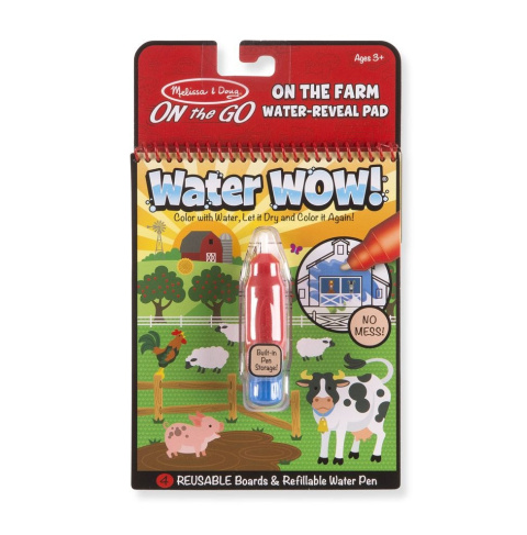 Melissa & Doug Magiczna Kolorowanka Wodna Malowanka WaterWOW - farma