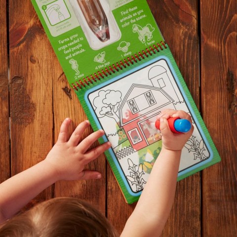 Melissa & Doug Magiczna Kolorowanka Wodna Malowanka WaterWOW - farma