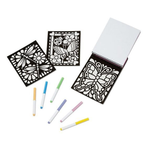 Melissa & Doug Magiczna Kolorowanka Velvet - motylki