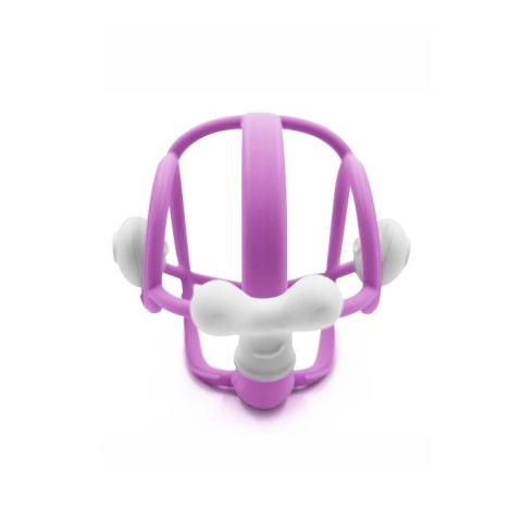 Mombella Gryzak z Grzechotką Ślimak Purple