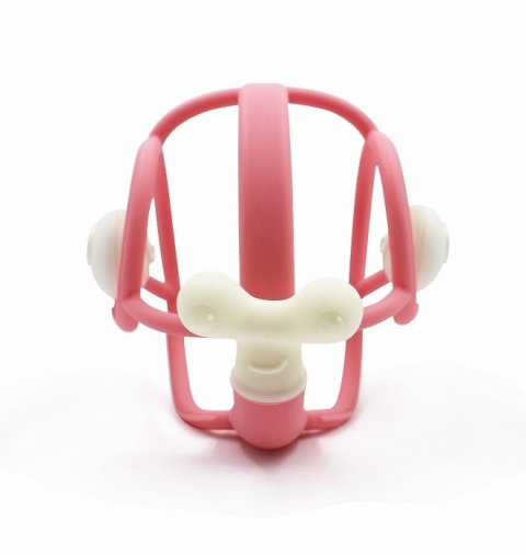 Mombella Gryzak z Grzechotką Ślimak Pink