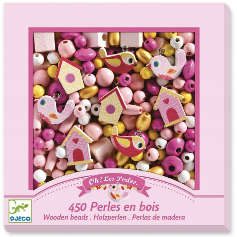 Djeco Zestaw do tworzenia biżuterii 450 el - PTAKI