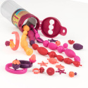 B.toys Zestaw do tworzenia biżuterii 50 el bordowy, ciemny róż B.eauty Pops