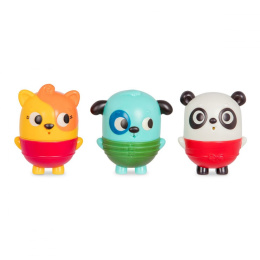 Land of B. Squish & Splash – zestaw trzech rozkręcanych sikawek - piesek kotek panda B.toys
