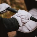 ZAFFIRO dwuczęściowe mufki 2w1 do wózka z wełną - melange grey
